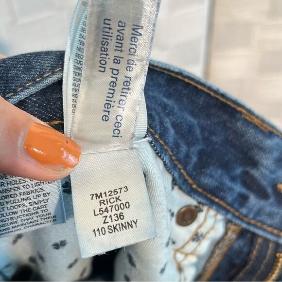 Lucky Brand Men’s 110 Skinny Dark Wash Cotton Blend Jeans Size 31/32 - Picture 10 of 15